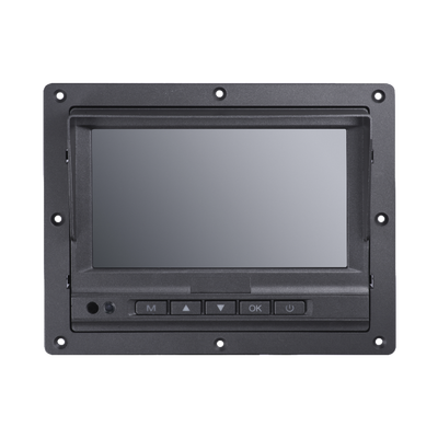 Monitor Táctil (Touch) y Botones de 7" LCD /  Compatible con DVR Móvil HIKVISION / Conector Tipo Aviación 