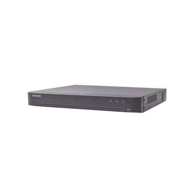 [IDS-7204HUHI-M1/A/X] DVR 4 Canales TURBOHD + 4 Canales IP / 8 Megapixel (4K) / Audio por Coaxitron / ACUSENSE / Reconocimiento Facial / 1 Bahía de Disco Duro / Salida de Video en Full HD / H.265+ / Alarmas I/O