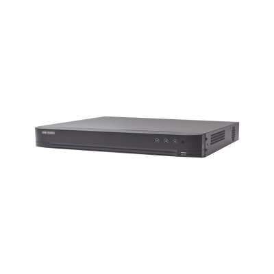 [IDS-7208HUHI-M1/XT] DVR 8 Canales TURBOHD + 8 Canales IP / 8 Megapixel (4K) / Audio de dos vías por Coaxitron / ACUSENSE / Reconocimiento Facial / 1 Bahía de Disco Duro / Salida de Video en 4K / H.265+