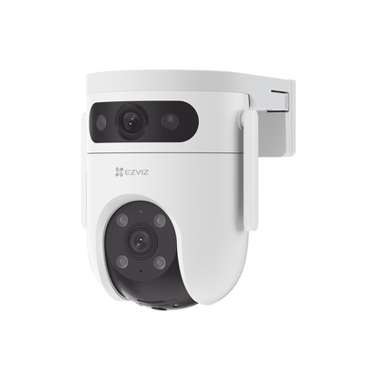 [CS-H9C/6MP] Cámara PT Doble Lente / 6 Megapixel (3MP+3MP) / IA Detección Humana y Vehiculo / Vision Nocturna a Color / Vista Simultánea de camara PT y Cámara Fija / Proteccion IP65 / Audio Bidireccional
